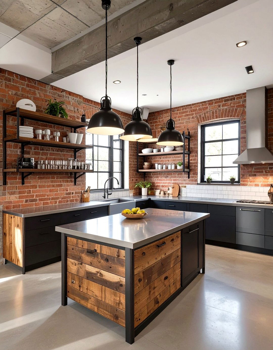 Industrial Chic Kitchen Design - 30 modern kitchen decor ideas