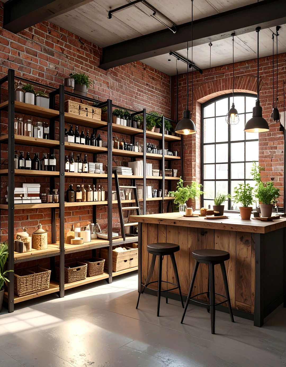 Industrial Chic Pantry Design - 30 butlers pantry walk in pantry ideas