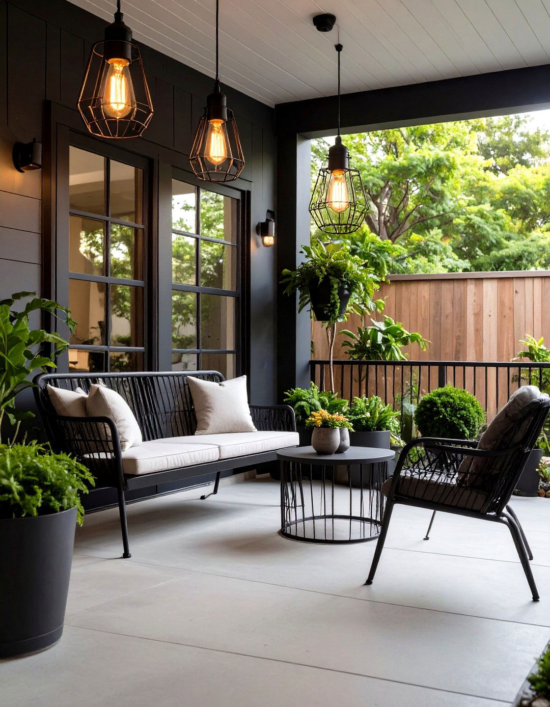 Industrial Chic Porch Lighting - 30 front porch lighting ideas