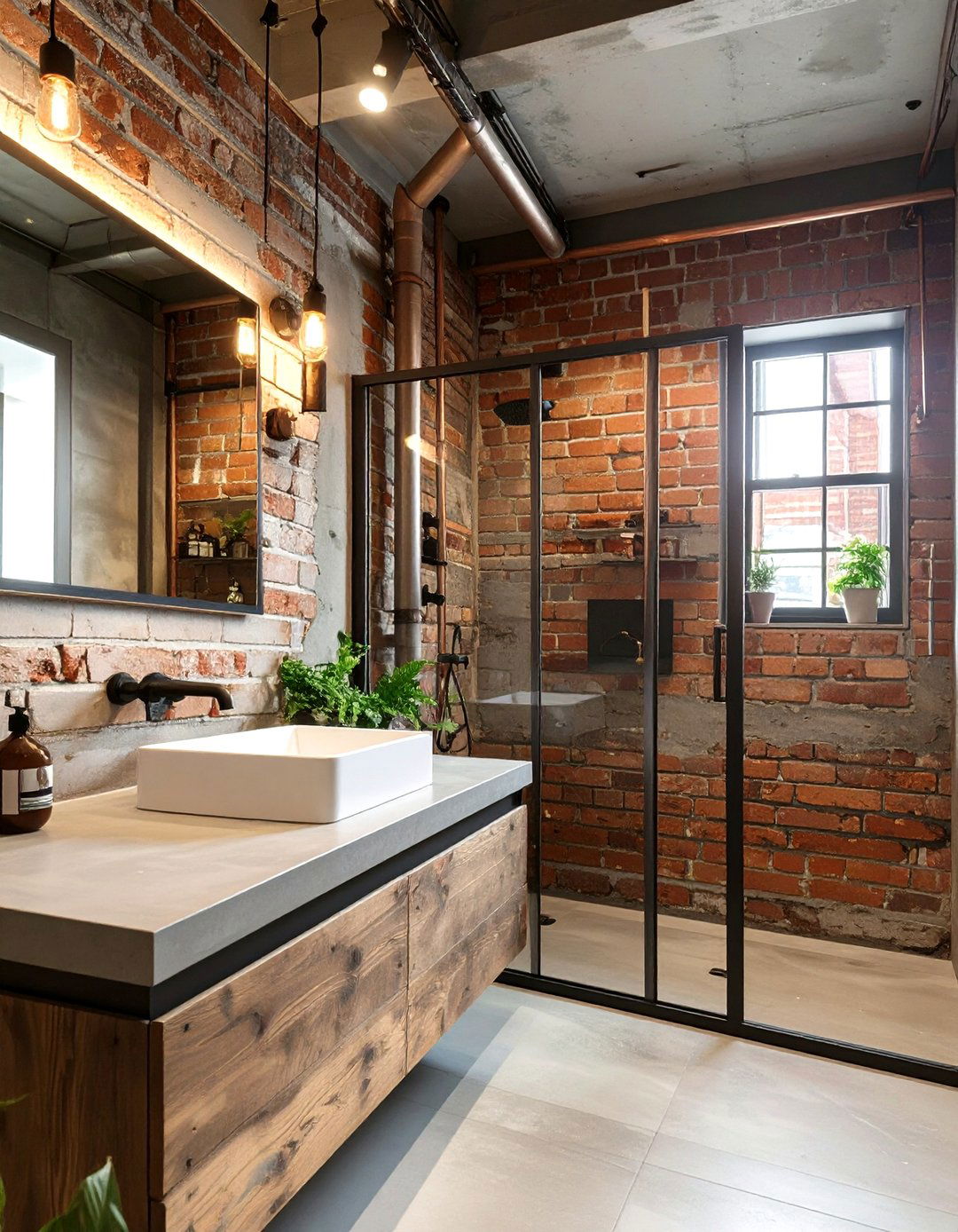 Industrial Chic Small Bathroom - 30 bathroom ideas small