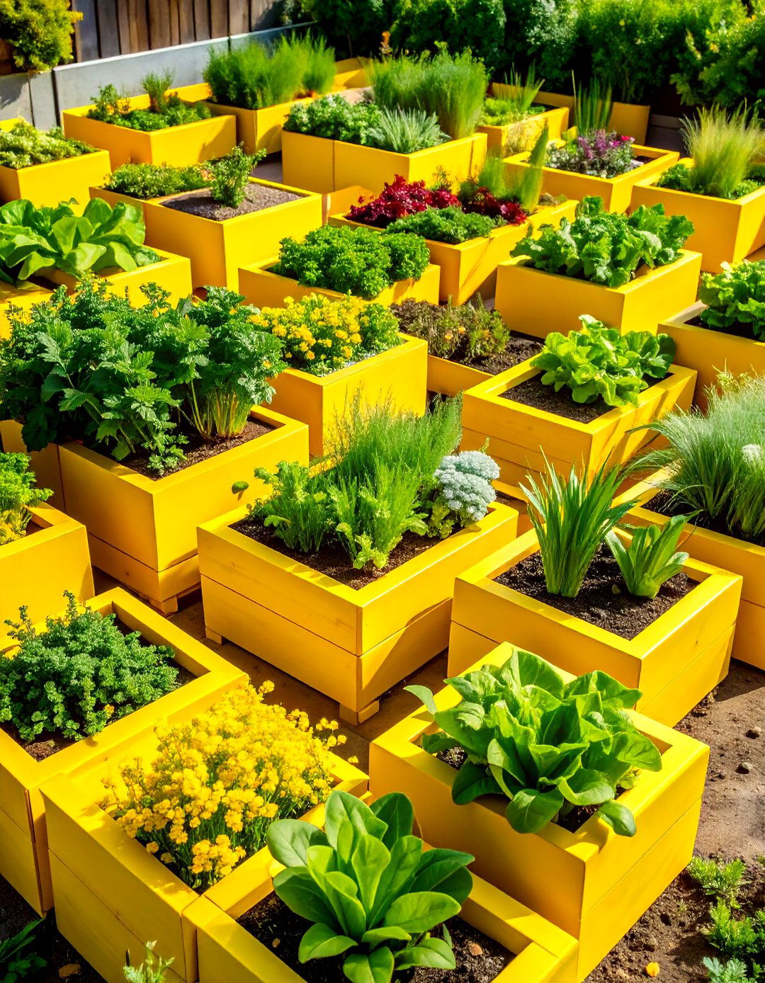 Industrial Cinder Block Garden Grid - 30 above ground garden ideas