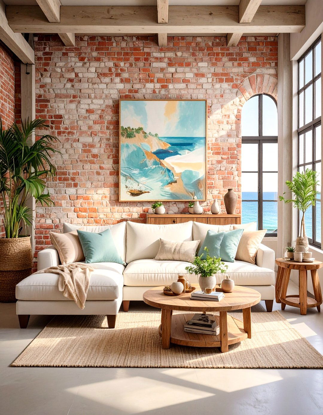 Industrial Coastal Living Room - 30 coastal living room ideas