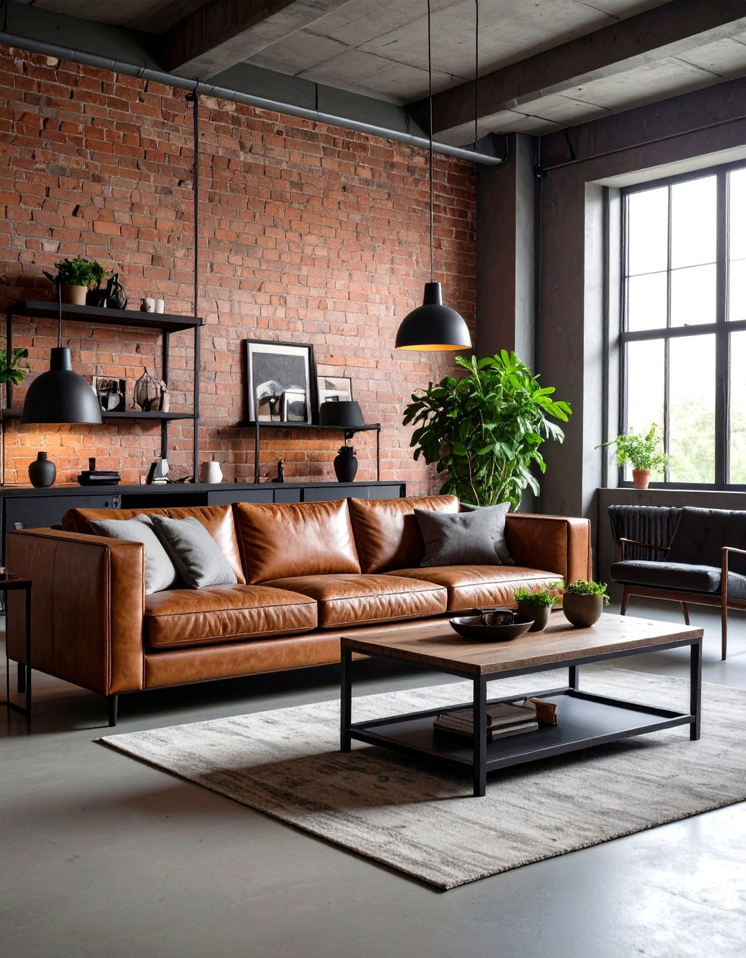 Industrial Concrete Gray Living Room - 30 living room paint color ideas