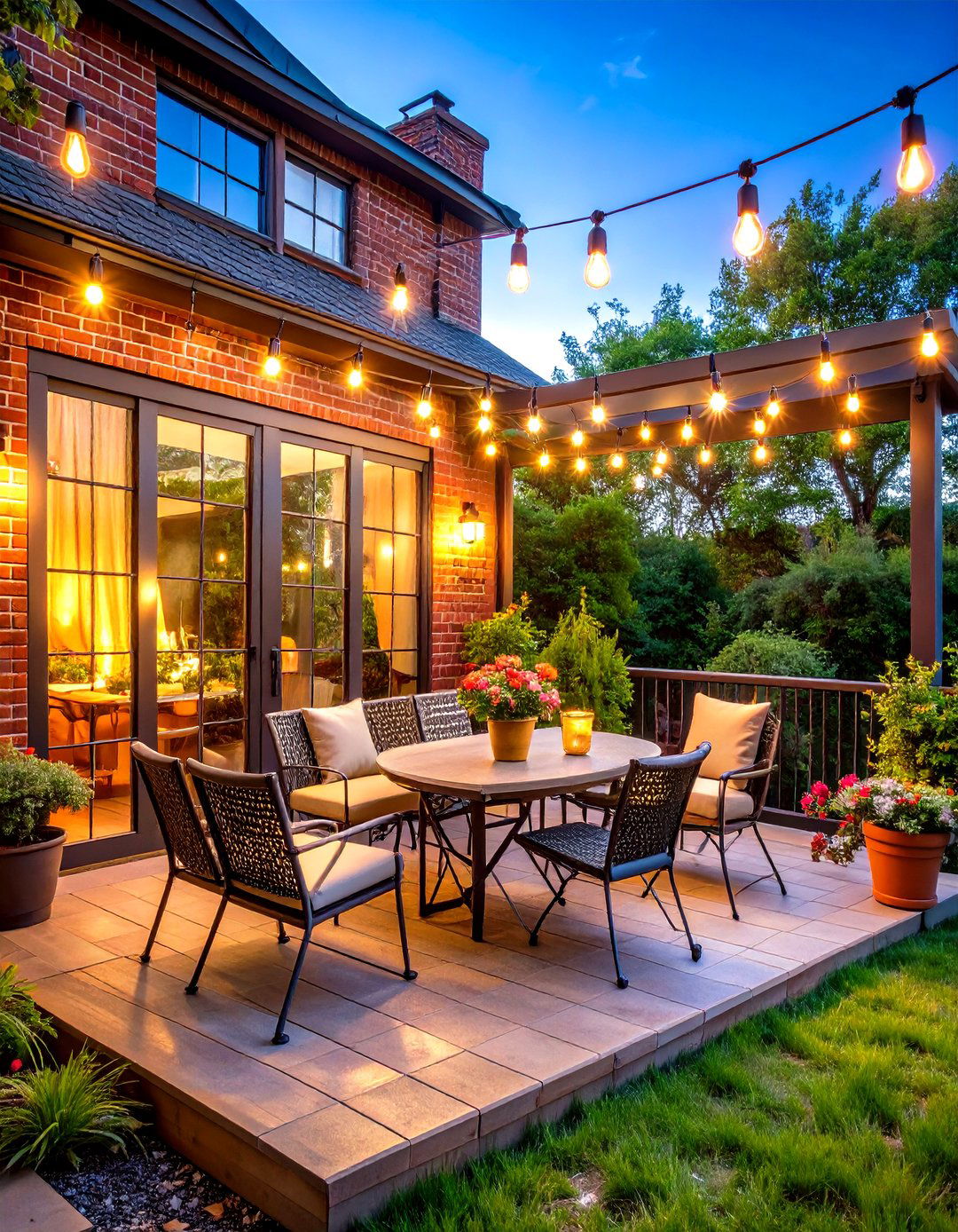 Industrial Conduit Pipe Frame Deck - 30 inexpensive screened in deck ideas