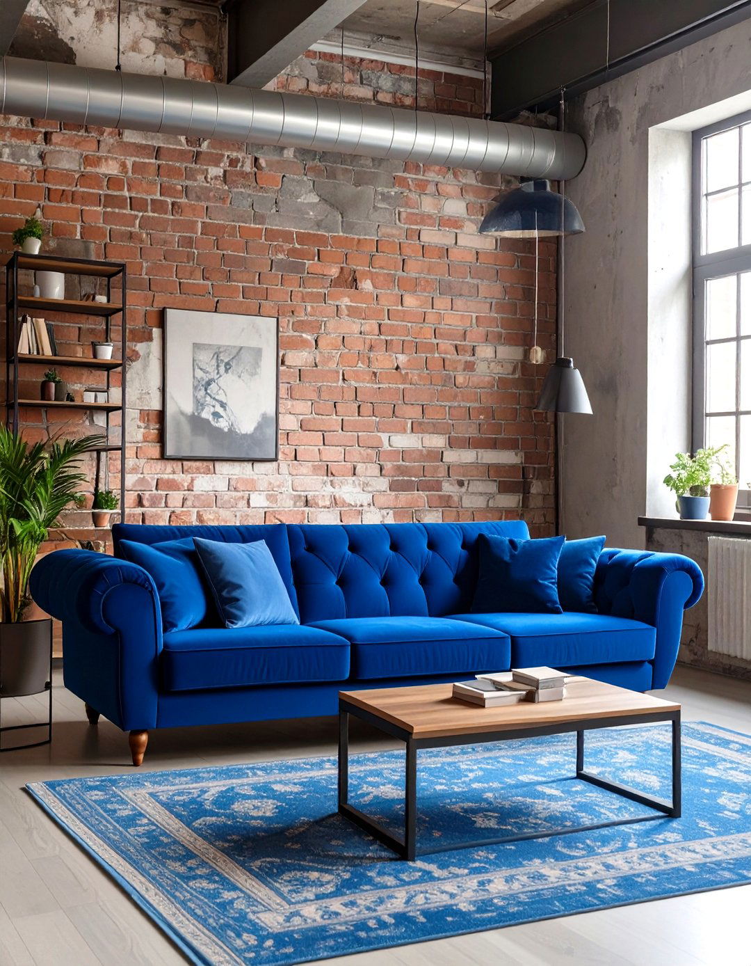 Industrial Design with Pops of Bold Color - 30 industrial home design ideas