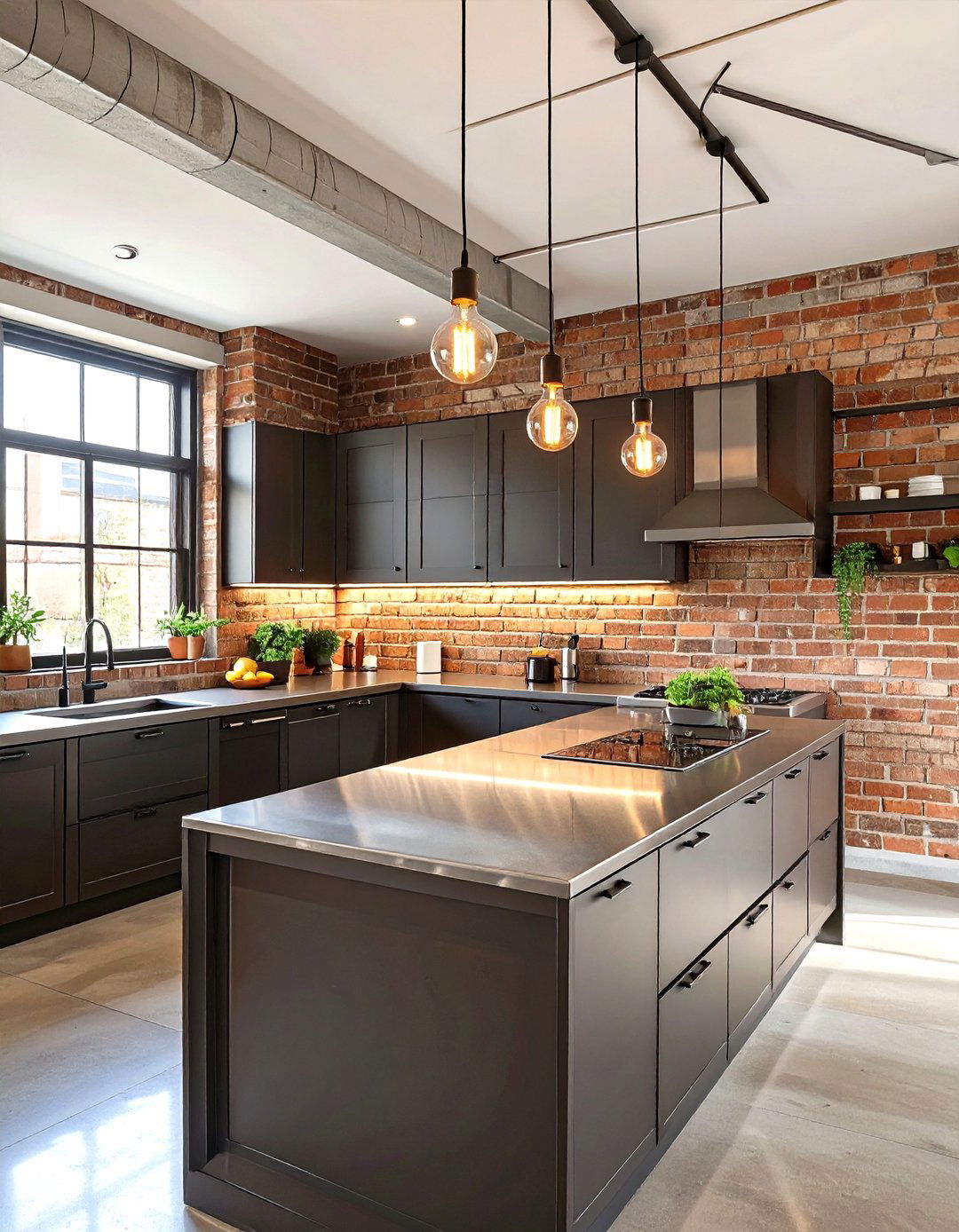 Industrial Edge Kitchen Design - 30 interior design for a minimalist home ideas