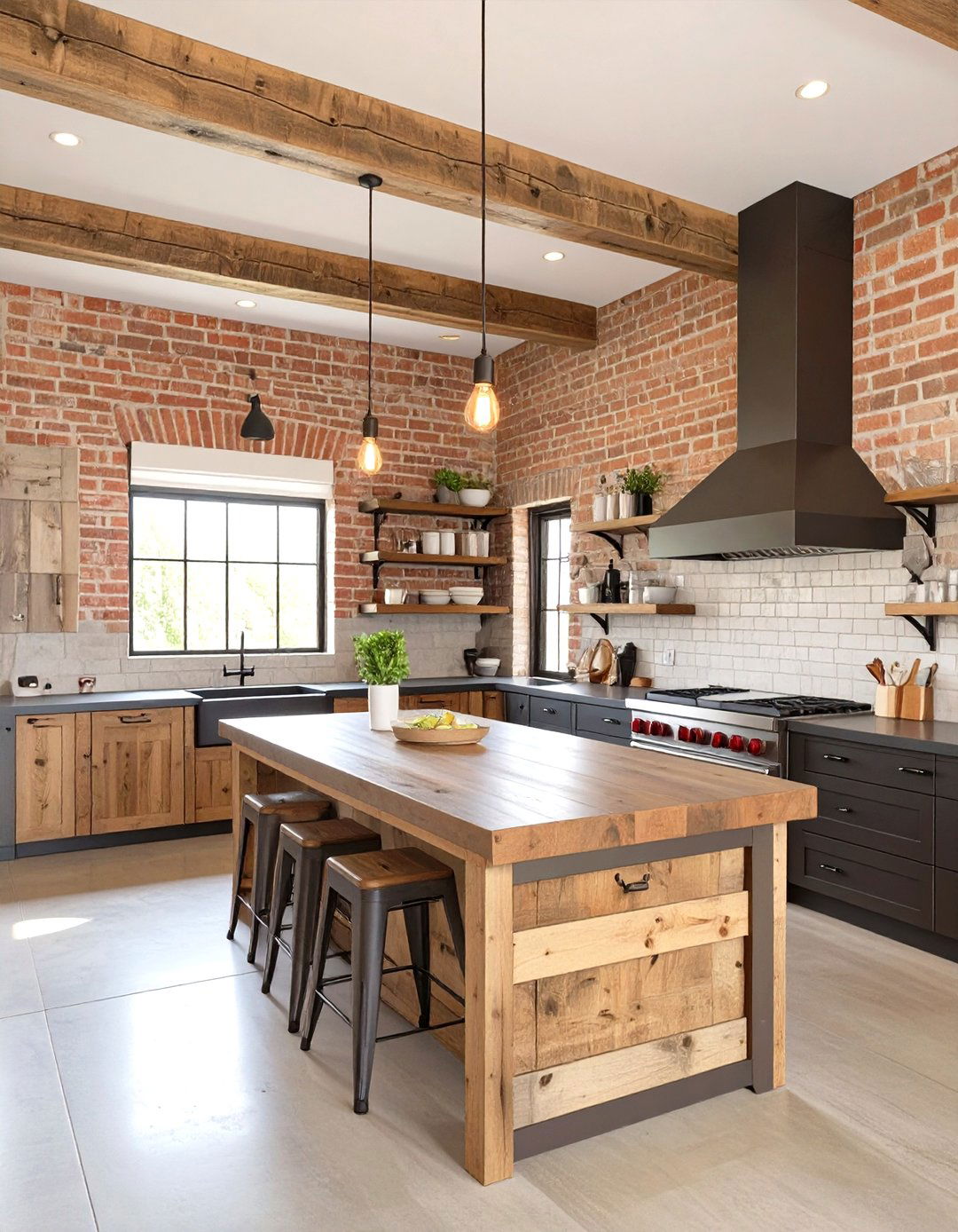Industrial Farmhouse Kitchen Fusion - 30 modern farmhouse kitchen ideas