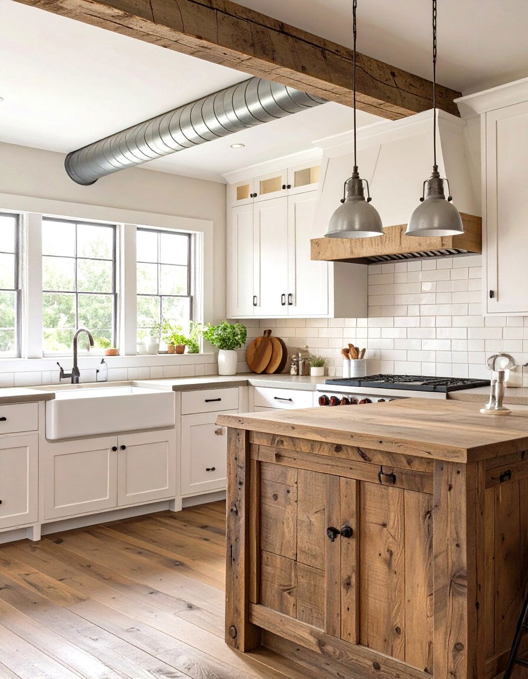 Industrial Farmhouse Kitchen Fusion - 30 industrial kitchen design ideas