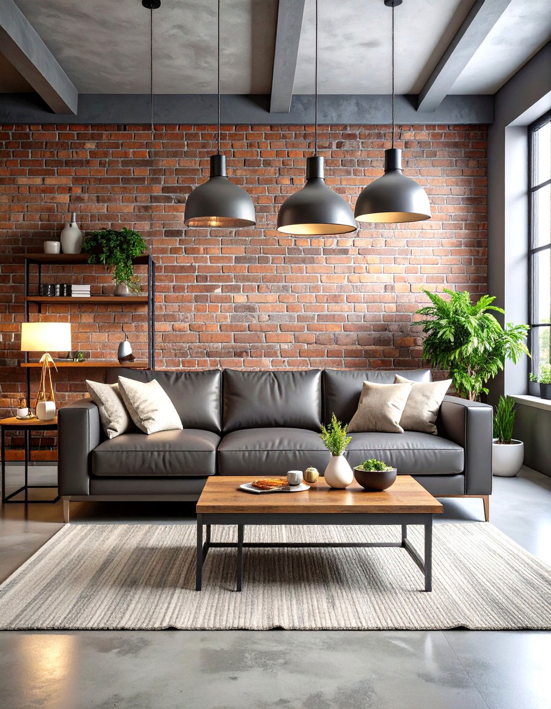 Industrial Grey and White Living Room - 30 grey and white living room ideas