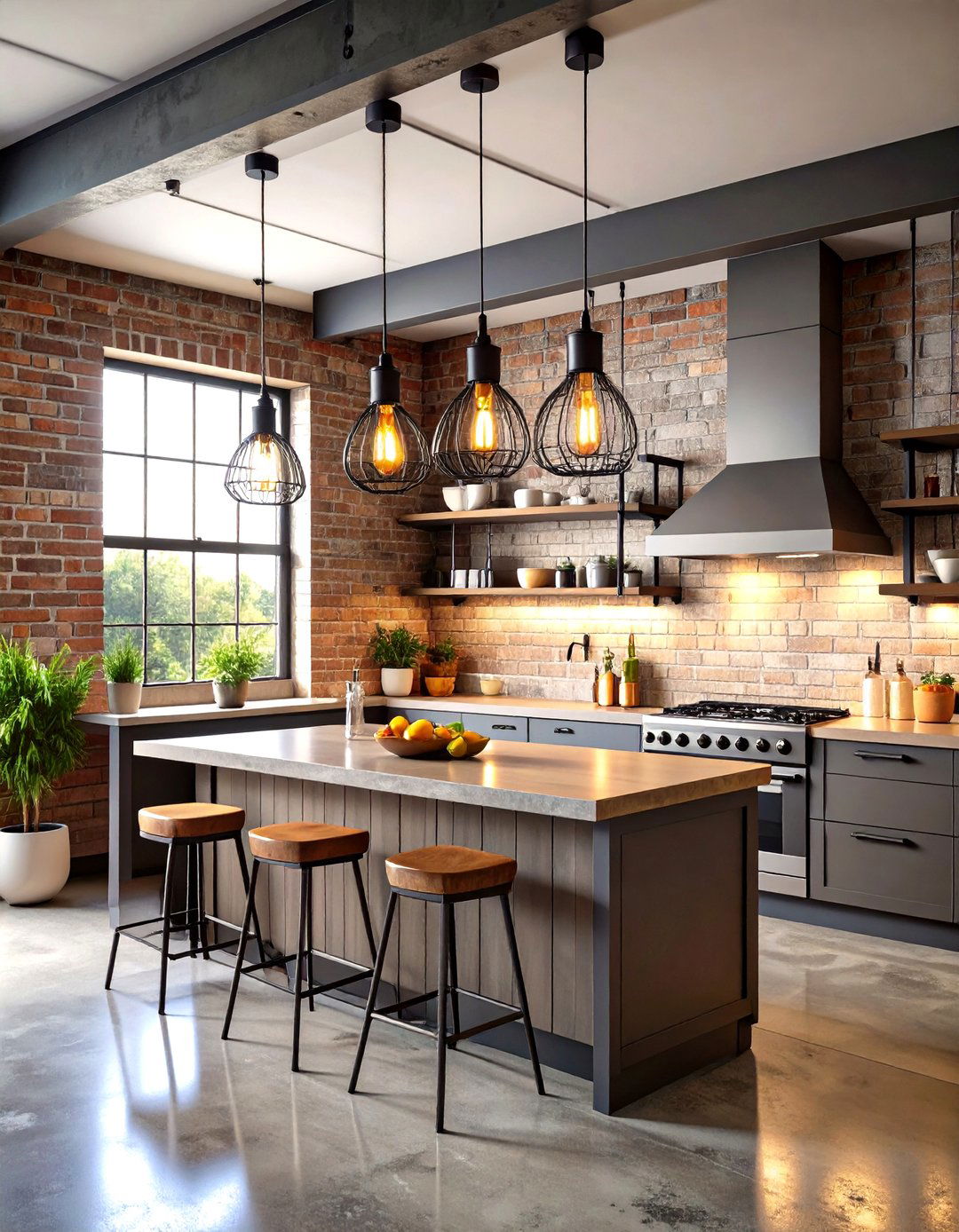 Industrial Kitchen Cage Lights - 30 kitchen lights ideas