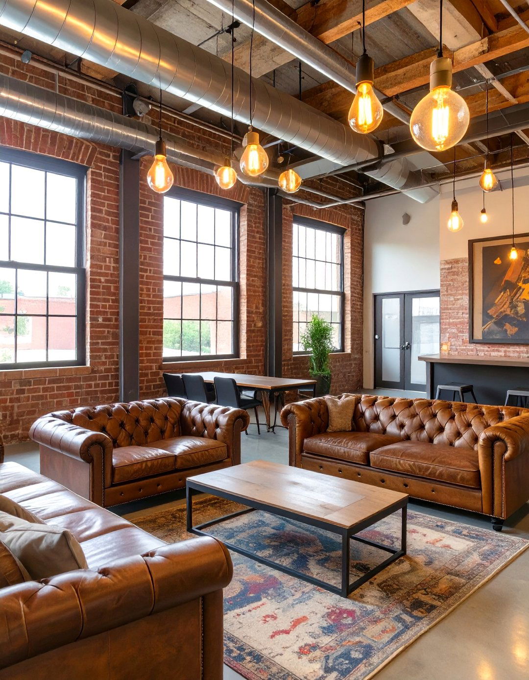 Industrial Loft Common Room College - 30 colleges for interior design ideas