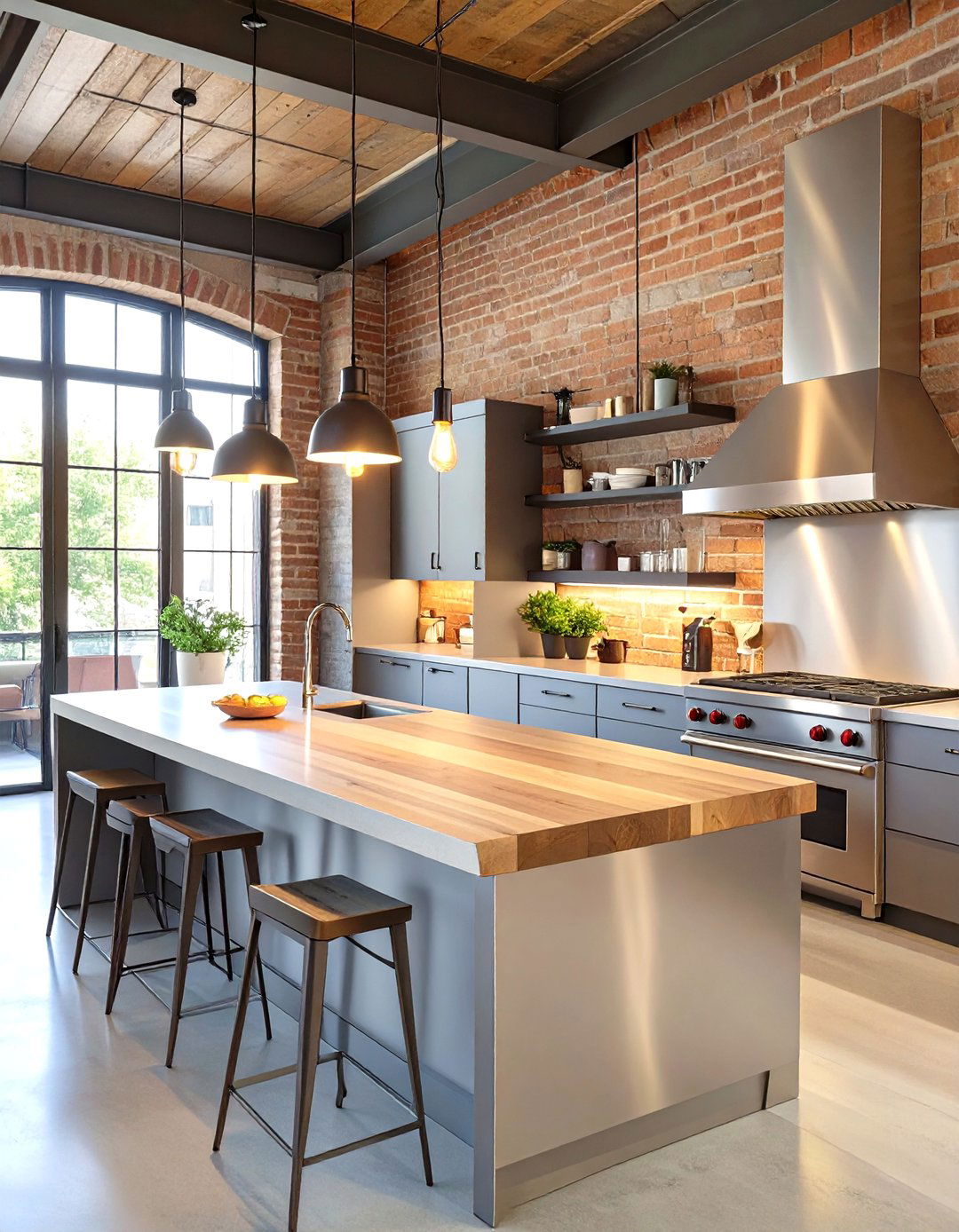 Industrial Loft Conversion Kitchen - 30 homestyler -house design 3d ideas