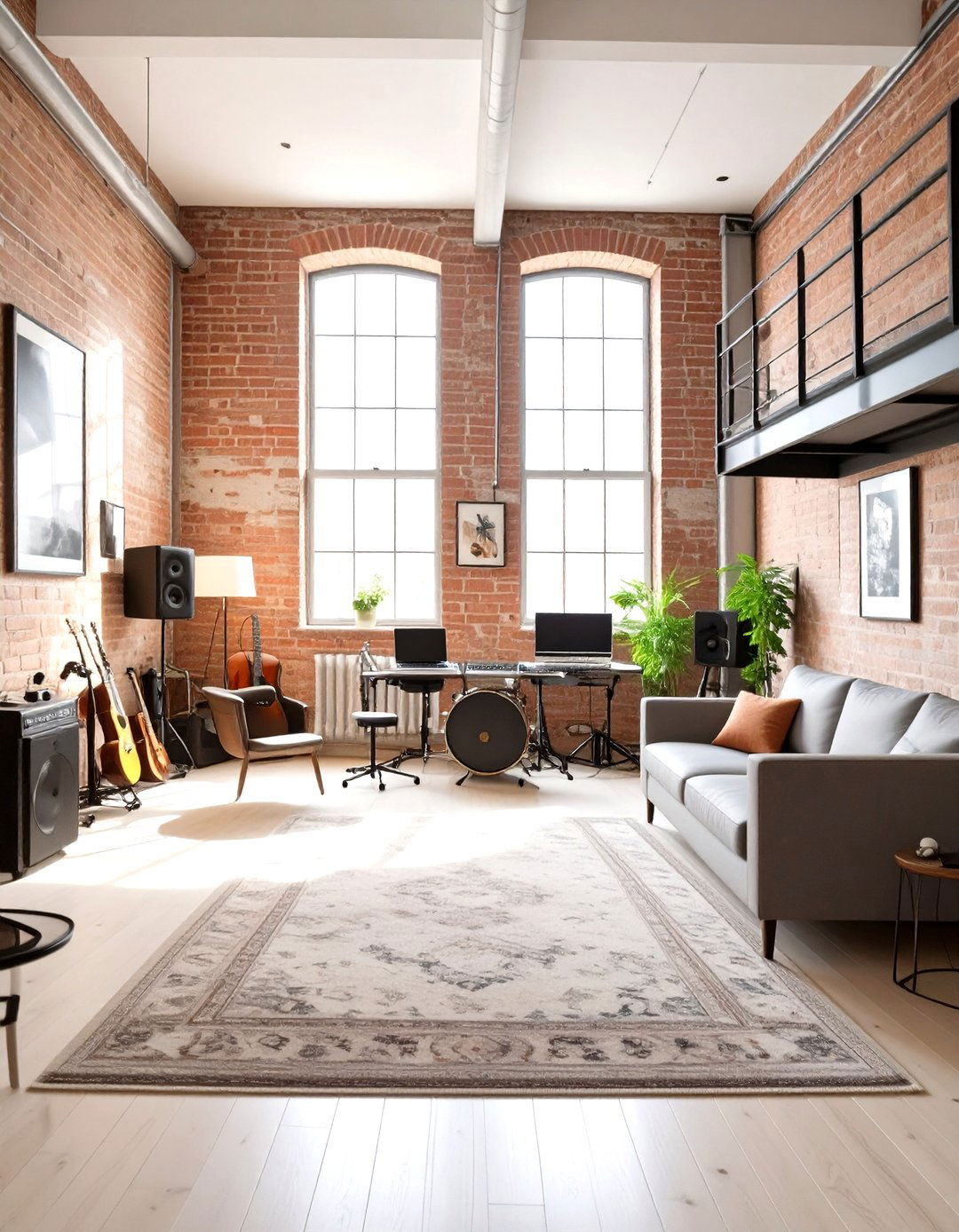 Industrial Loft Design for a Musician - 30 interior design education ideas