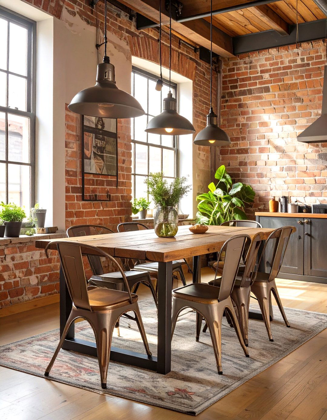 Industrial Loft Dining Room - 30 casual dining room ideas