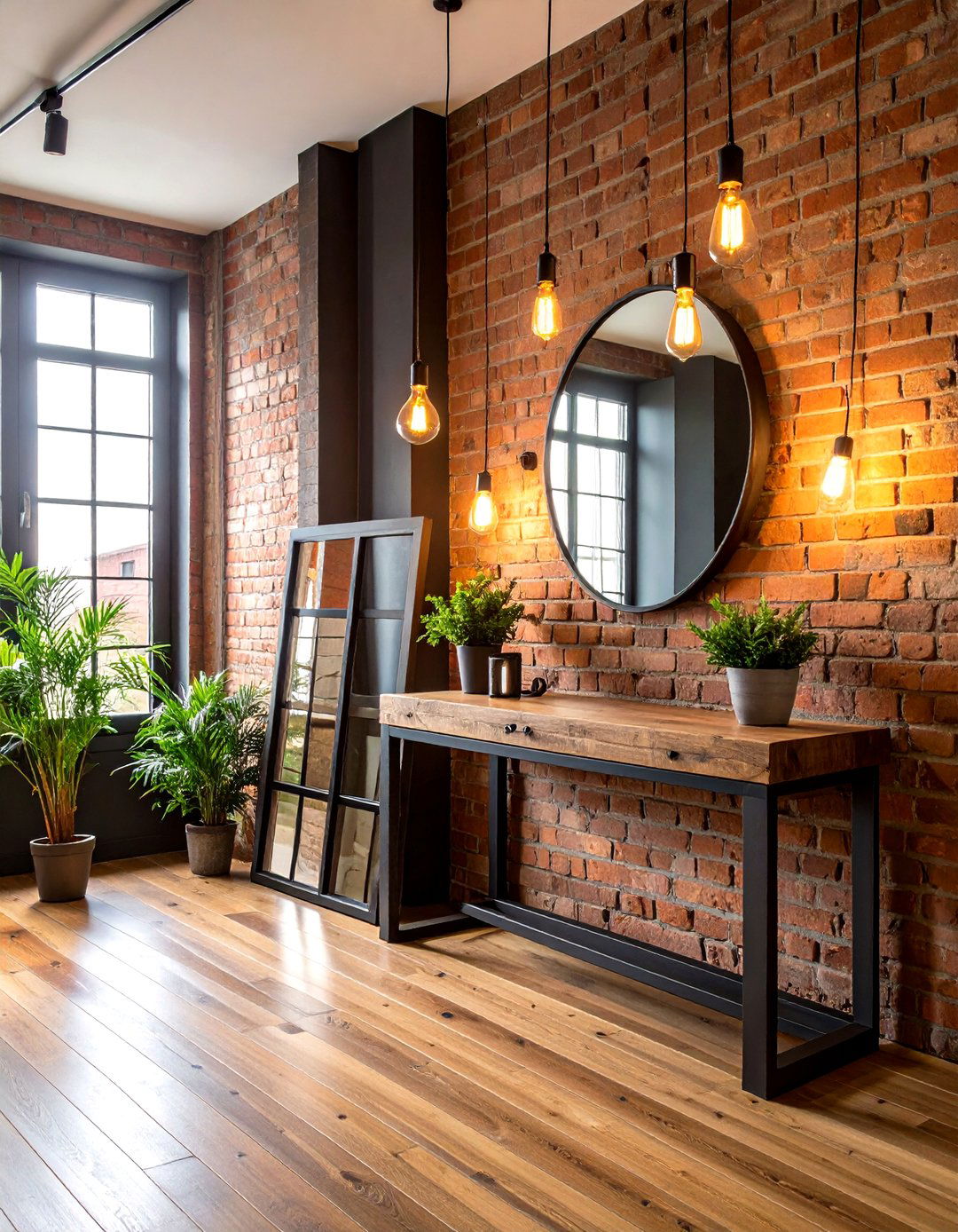 Industrial Loft Entryway Vibe - 30 ai entryway makeover ideas