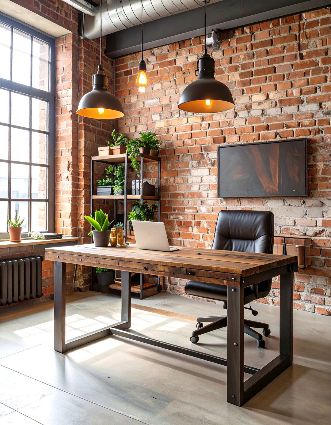 Industrial Loft Home Office - 30 modern home office design ideas