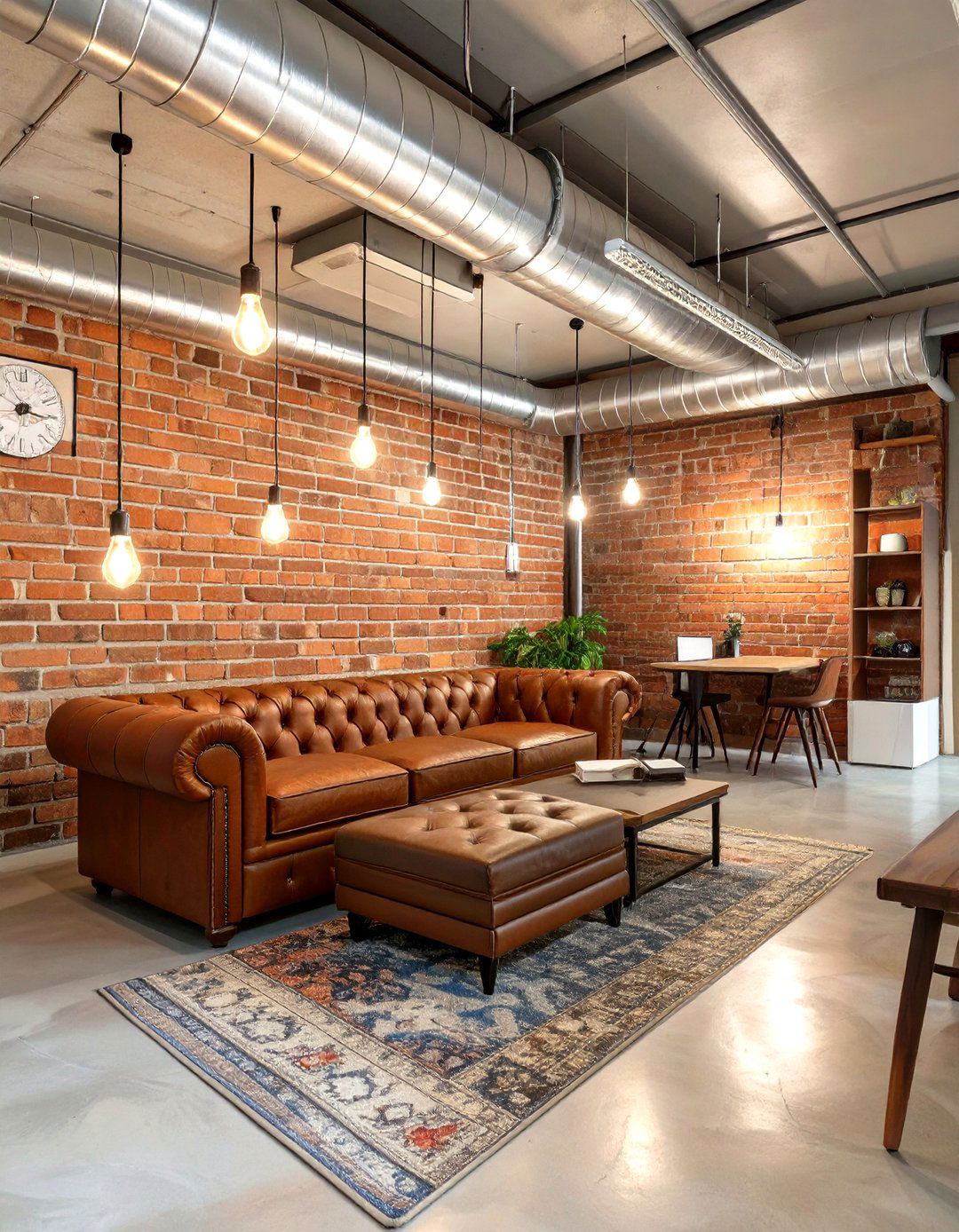 Industrial Loft Inspired Basement - 30 basement decorating ideas