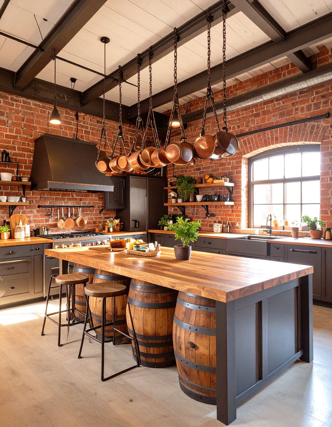 Industrial Loft Kitchen - 30 interior design minecraft ideas