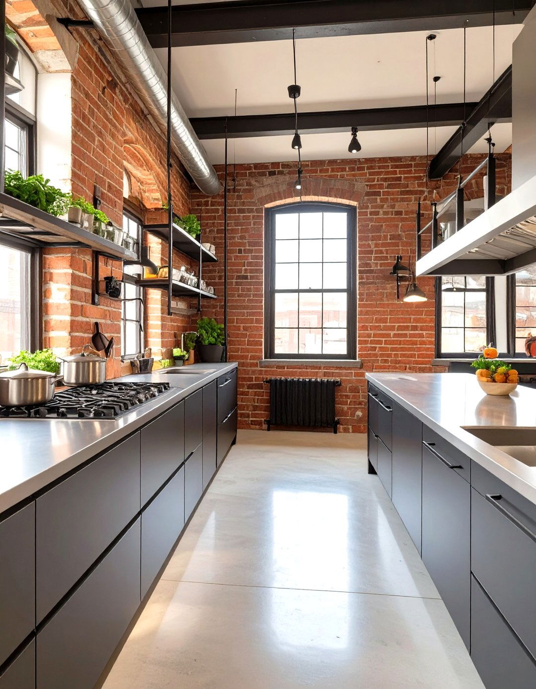 Industrial Loft Kitchen - 30 luxury modern kitchen designs