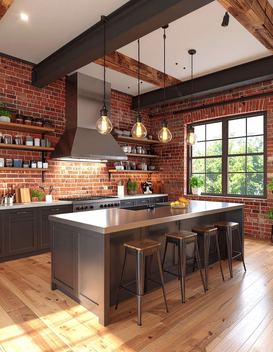 Industrial Loft Kitchen Conversion - 30 3d rendering interior design ideas