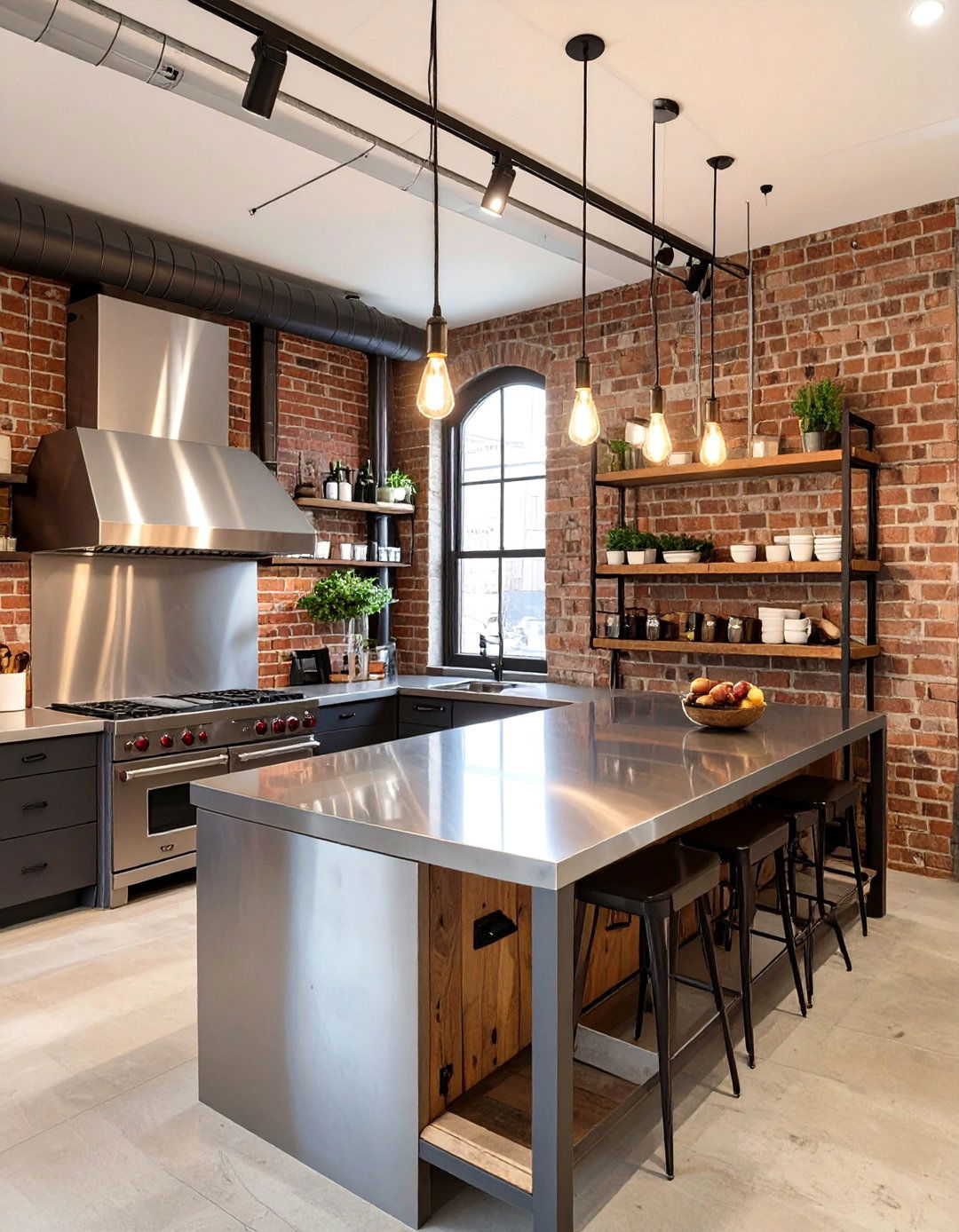 Industrial Loft Kitchen Design - 30 interior design photo ideas