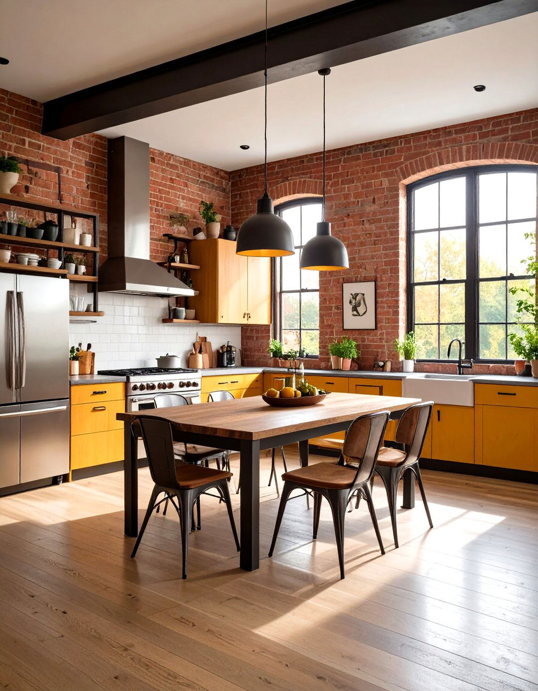 Industrial Loft Kitchen Dining Room - 30 kitchen dining room ideas