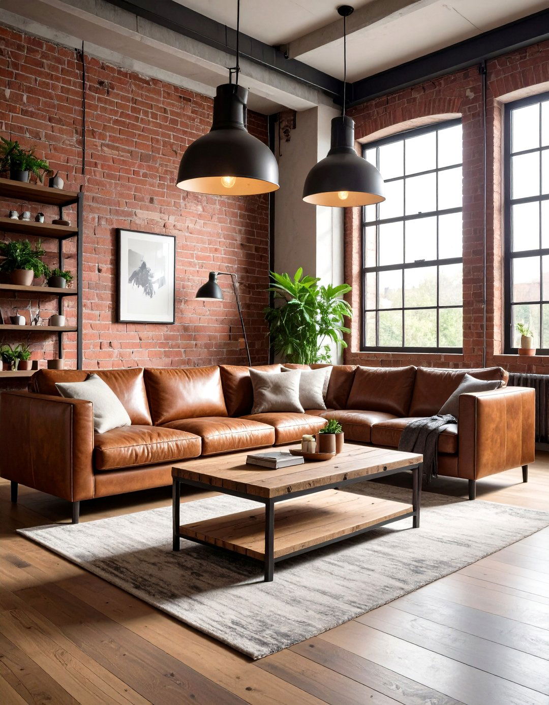 Industrial Loft Living Room - 30 living room furniture design ideas