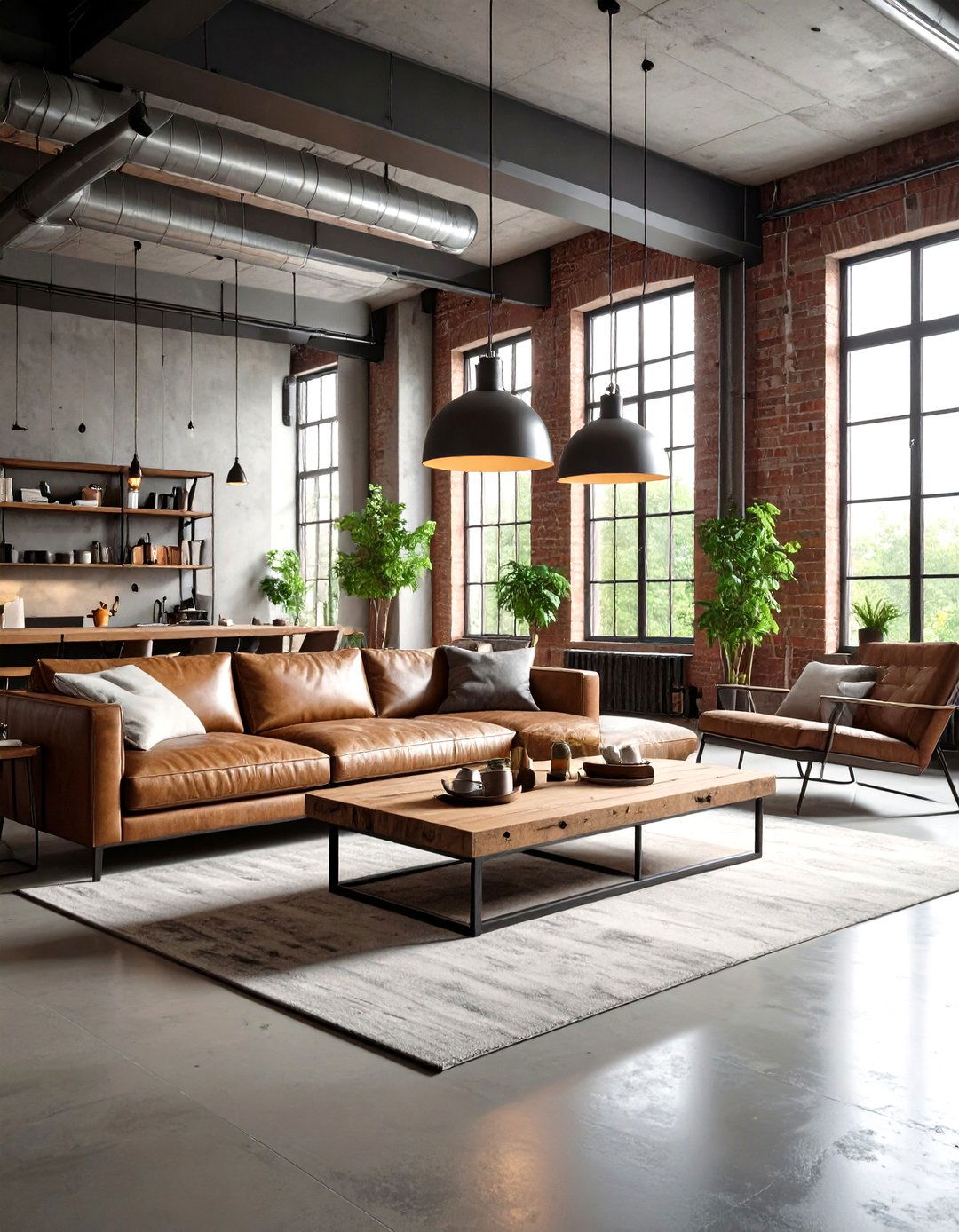 Industrial Loft Living Room - 30 design living room ideas