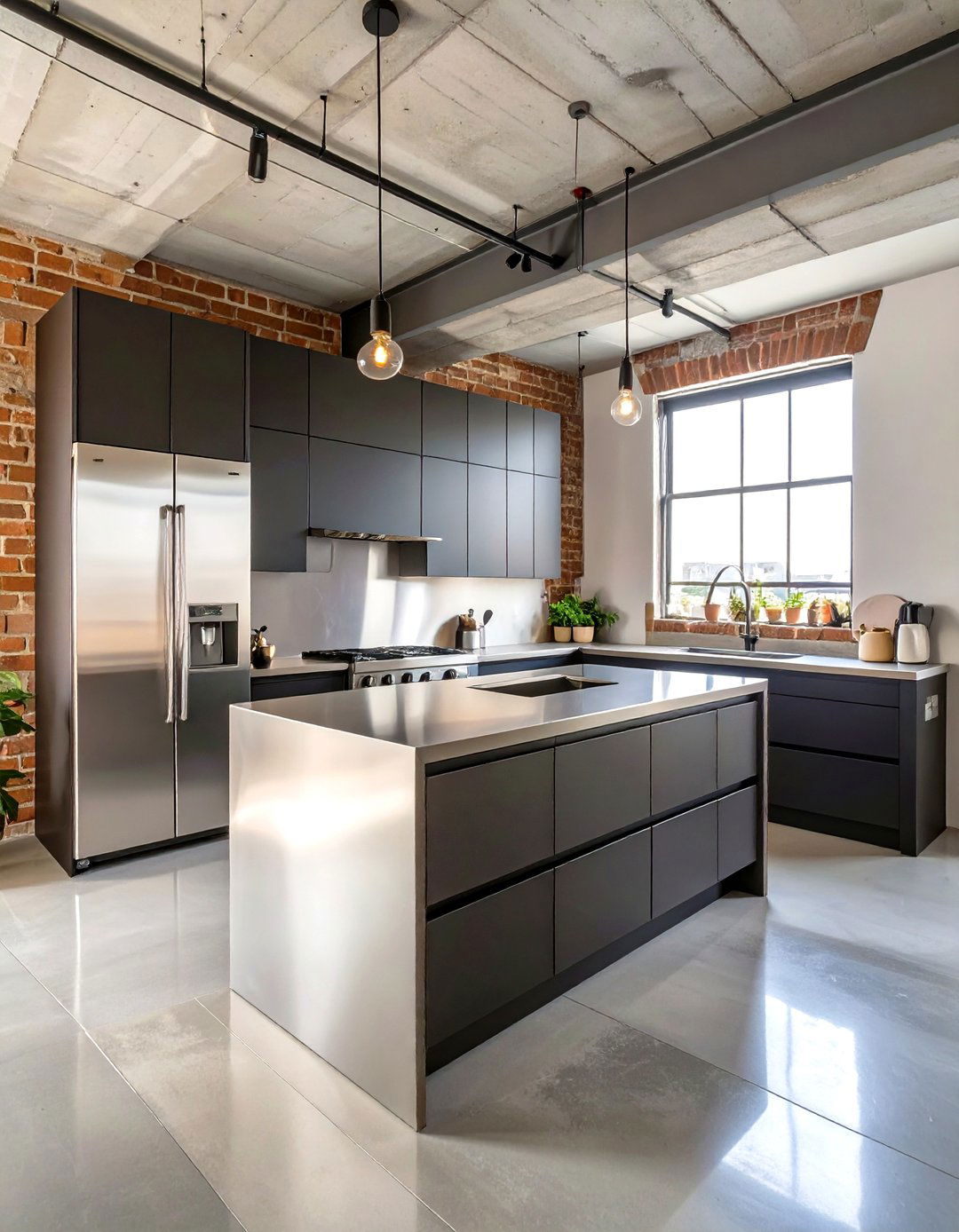 Industrial Loft Minimalist Kitchen - 30 minimalist home design ideas