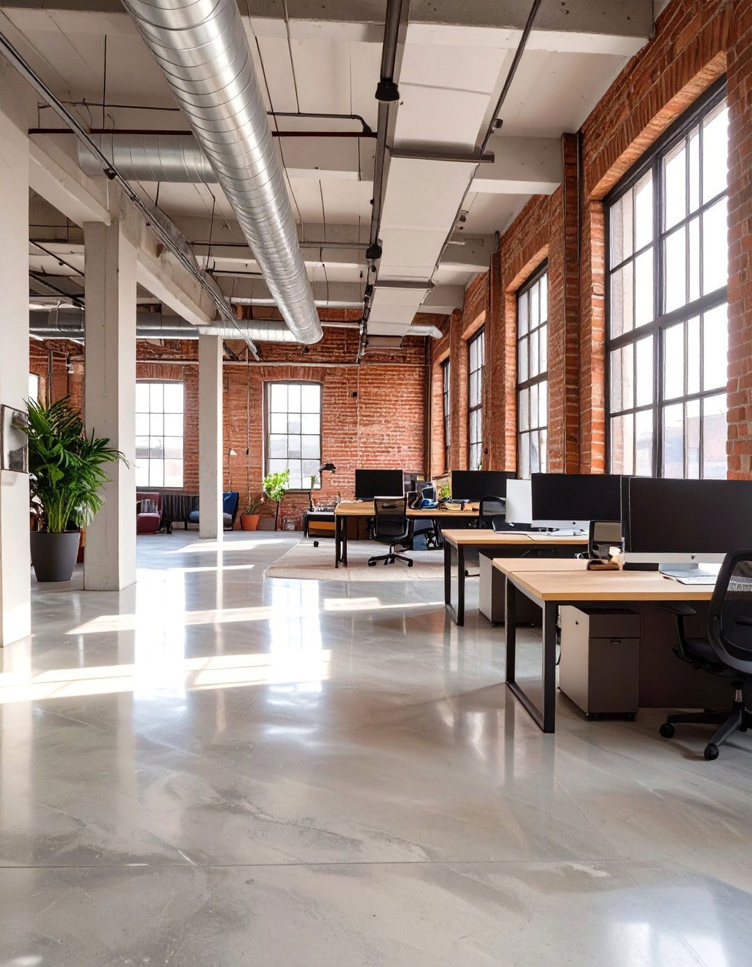 Industrial Loft Office Concept - 30 commercial office interior design ideas