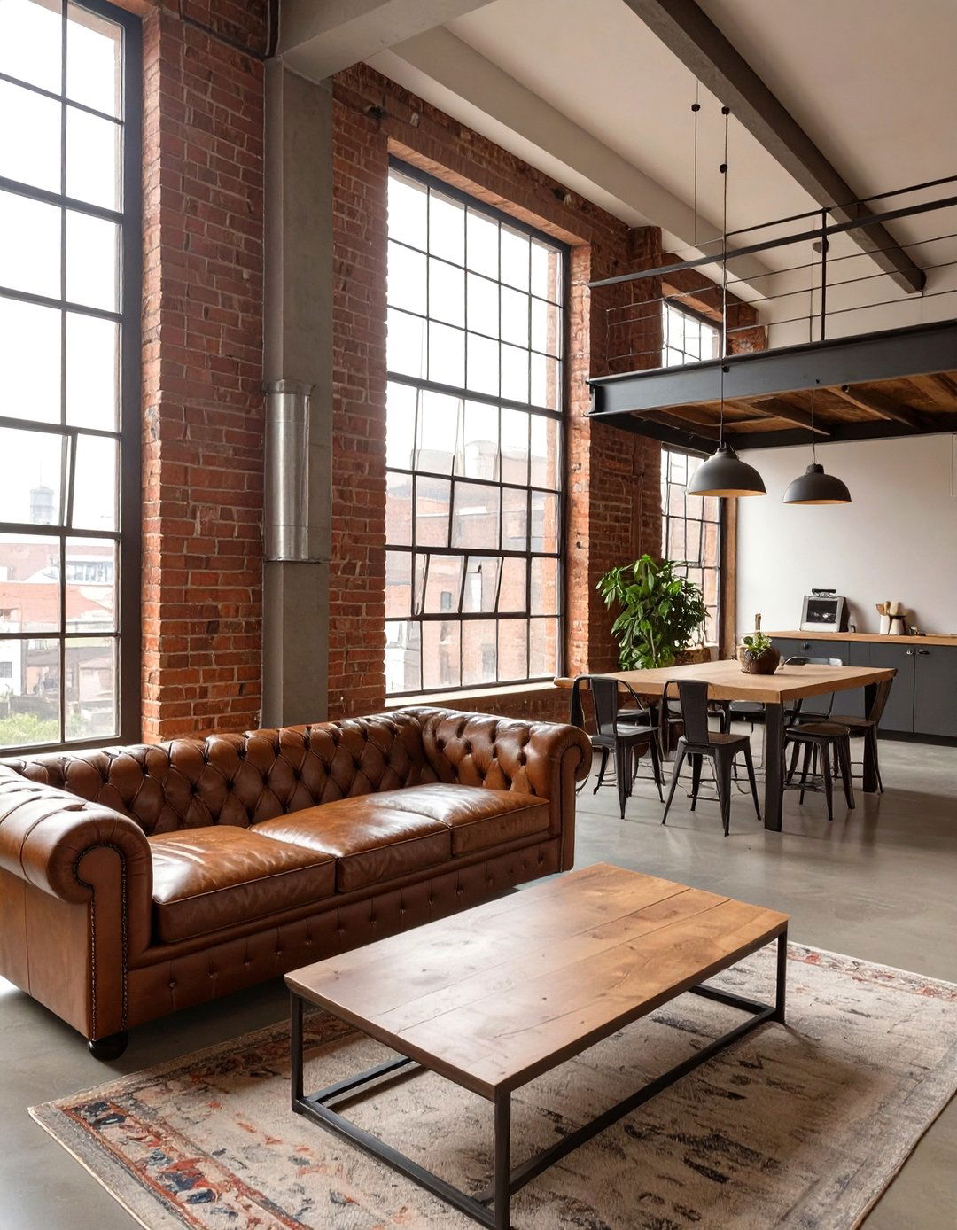 Industrial Loft Open Concept Living - 30 modern house interior design ideas