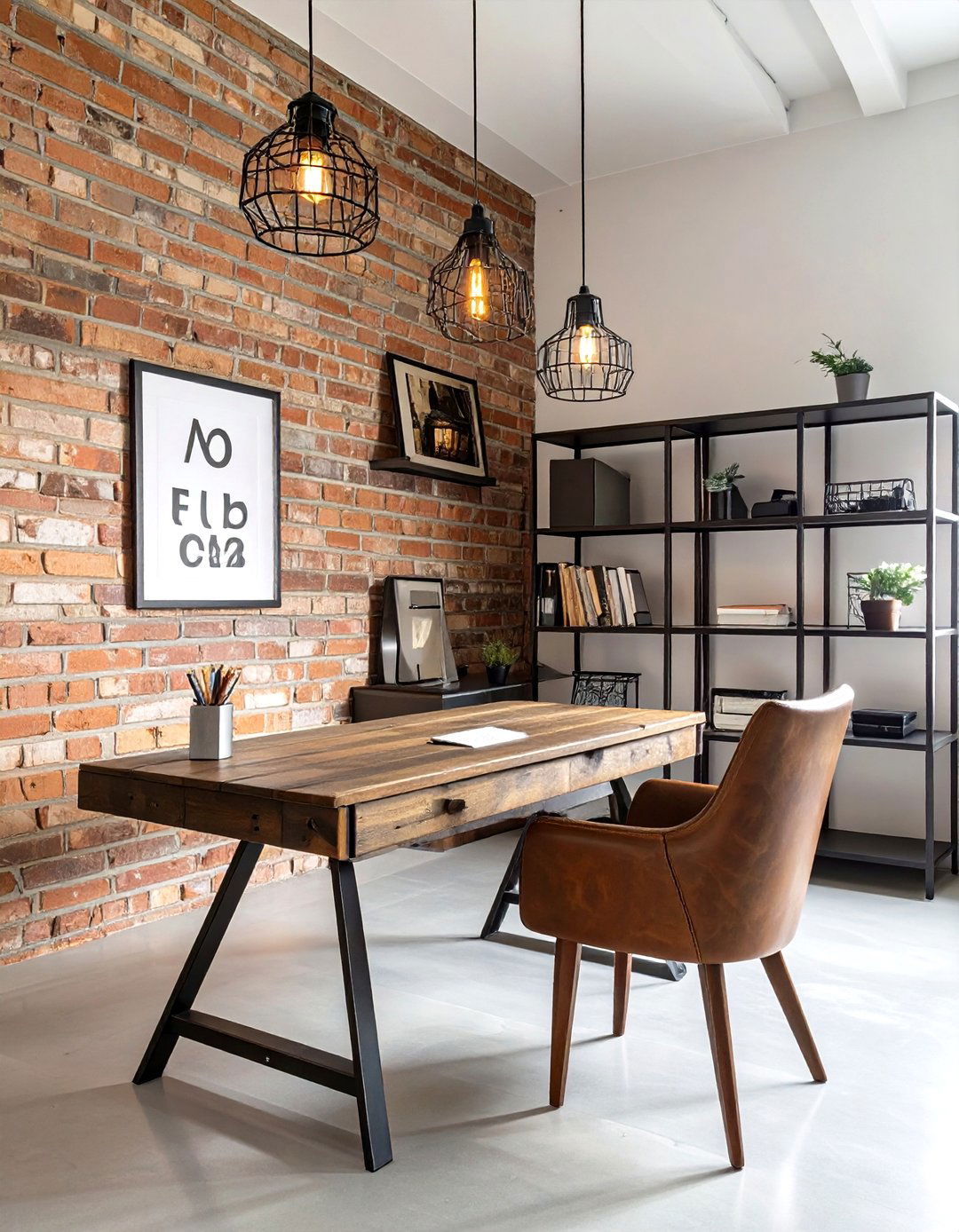 Industrial Loft Small Office - 30 modern small office interior design ideas