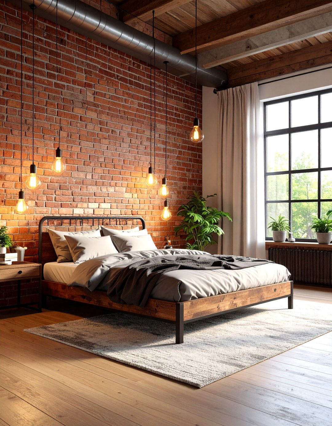 Industrial Loft Style Room - 30 aesthetic room decor ideas