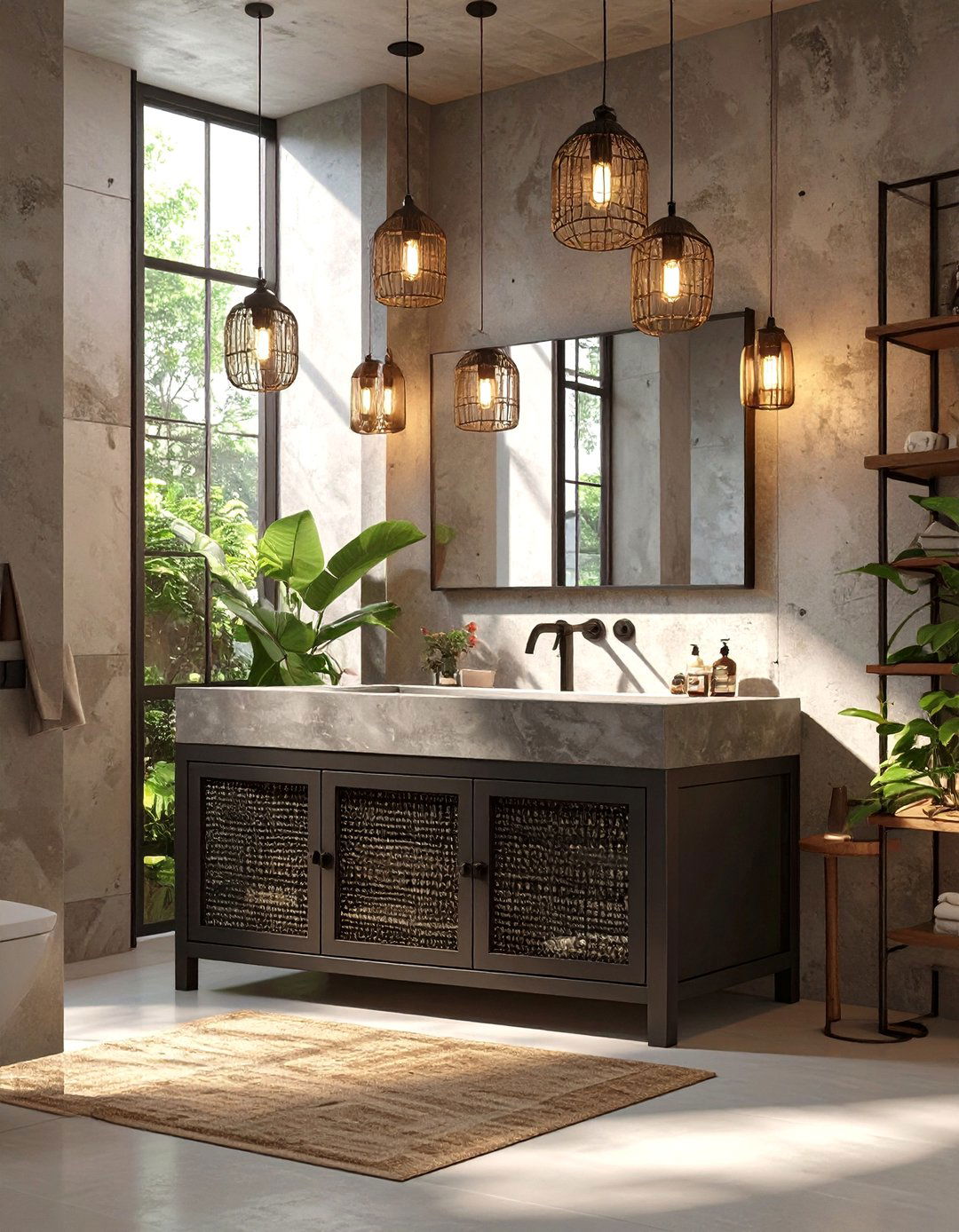 Industrial Metal Bathroom Cabinet - 30 bathroom storage cabinet ideas