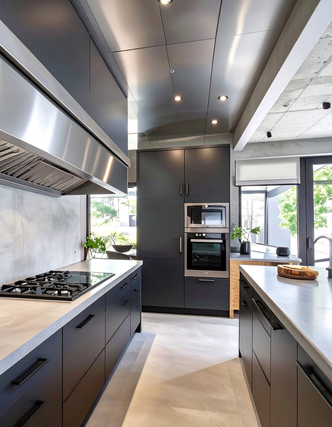 Industrial Metal Cladding Soffit - 30 creative ideas for kitchen soffits
