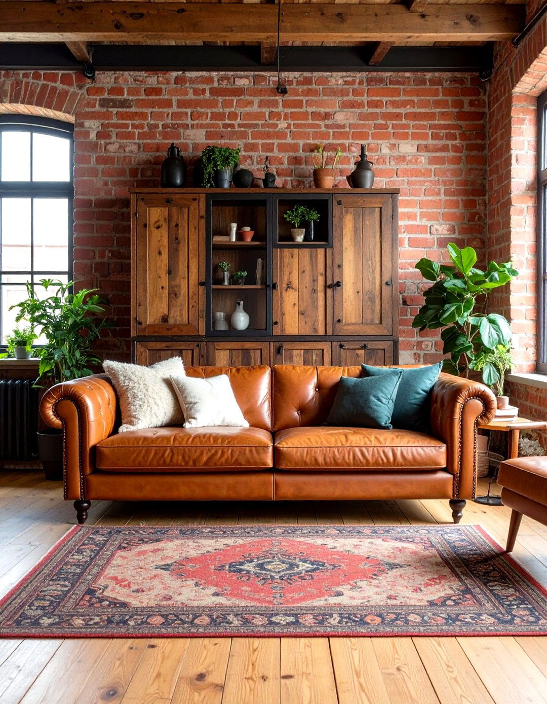Industrial Metal and Reclaimed Wood Living Room Cabinet - 30 living room cabinet ideas