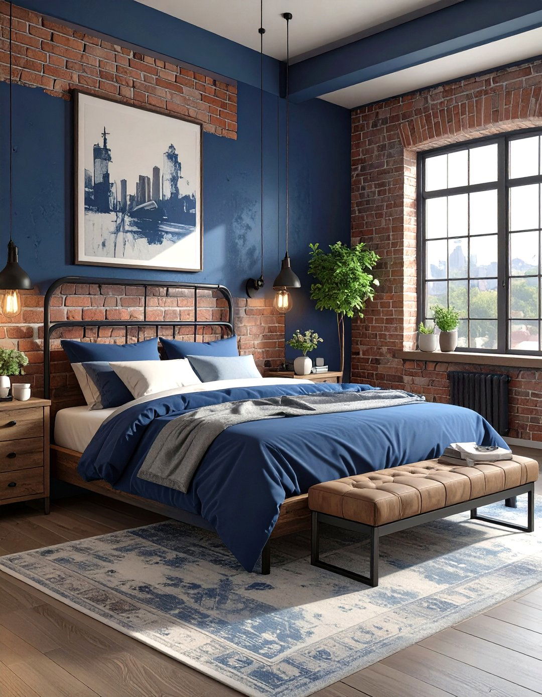 30 Modern Navy Blue Bedroom Ideas for a Moody Vibe - We Love Home Blog