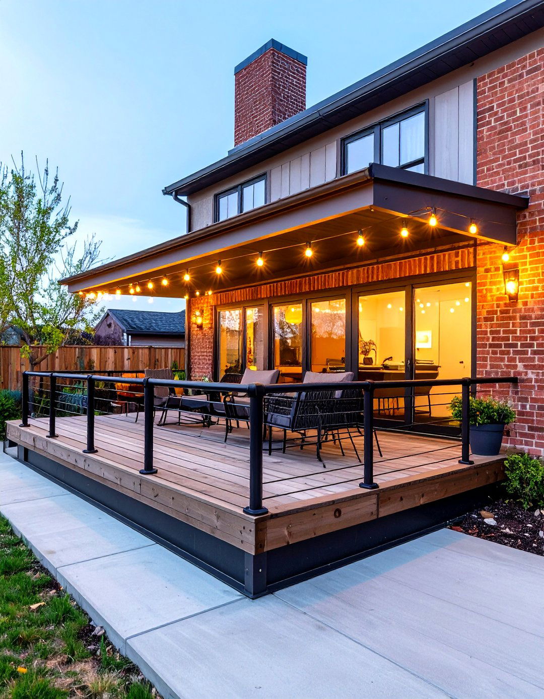 Industrial Pipe Deck Railing - 30 deck railing designs