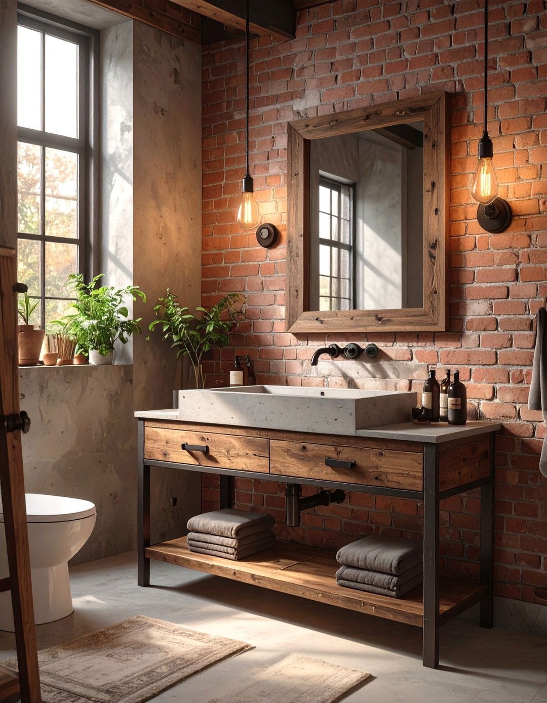 Industrial Pipe Sconce Lighting - 30 bathroom vanity lighting ideas