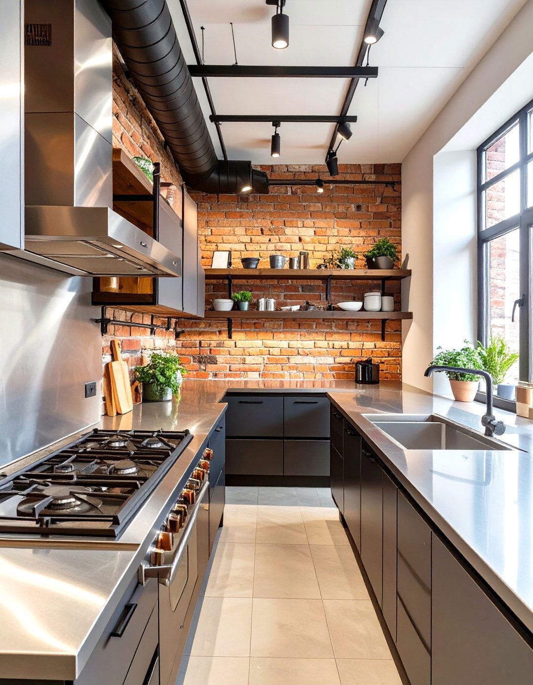 Industrial Small Kitchen Design - 30 small kitchen designs photo gallery