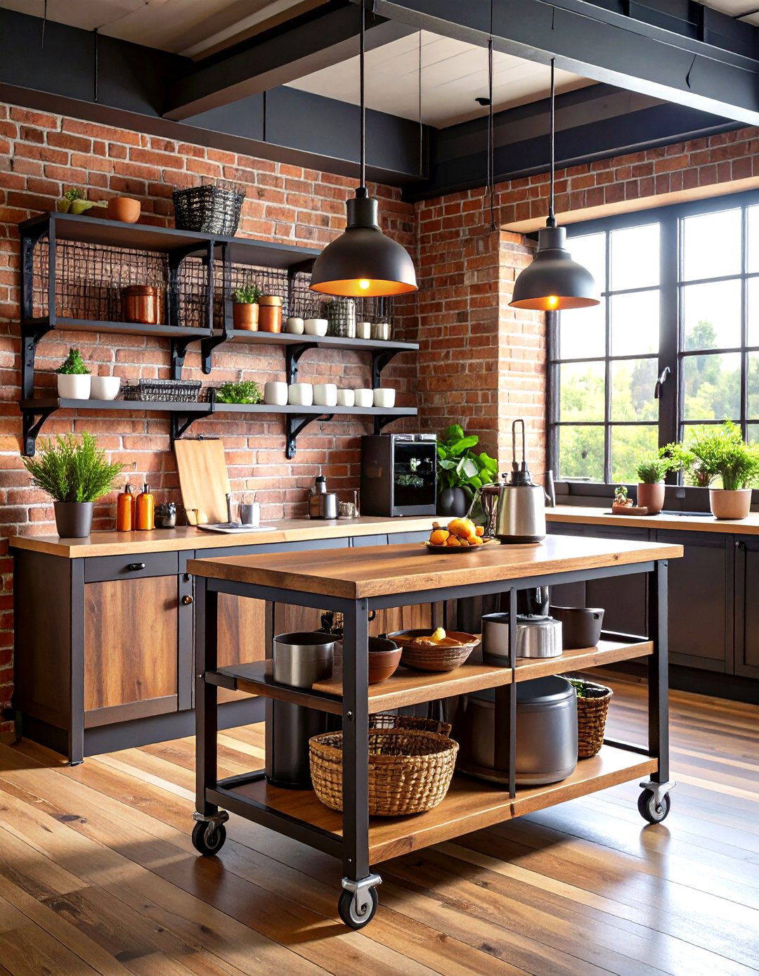 Industrial Style Kitchen Coffee Corner - 30 kitchen coffee bar ideas