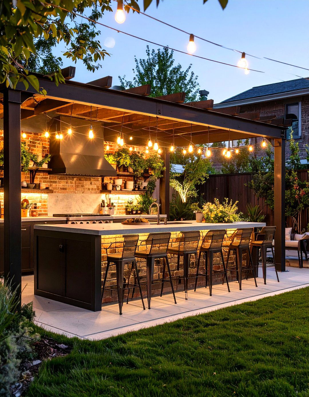 Industrial Style Patio Kitchen - 30 patio kitchen ideas