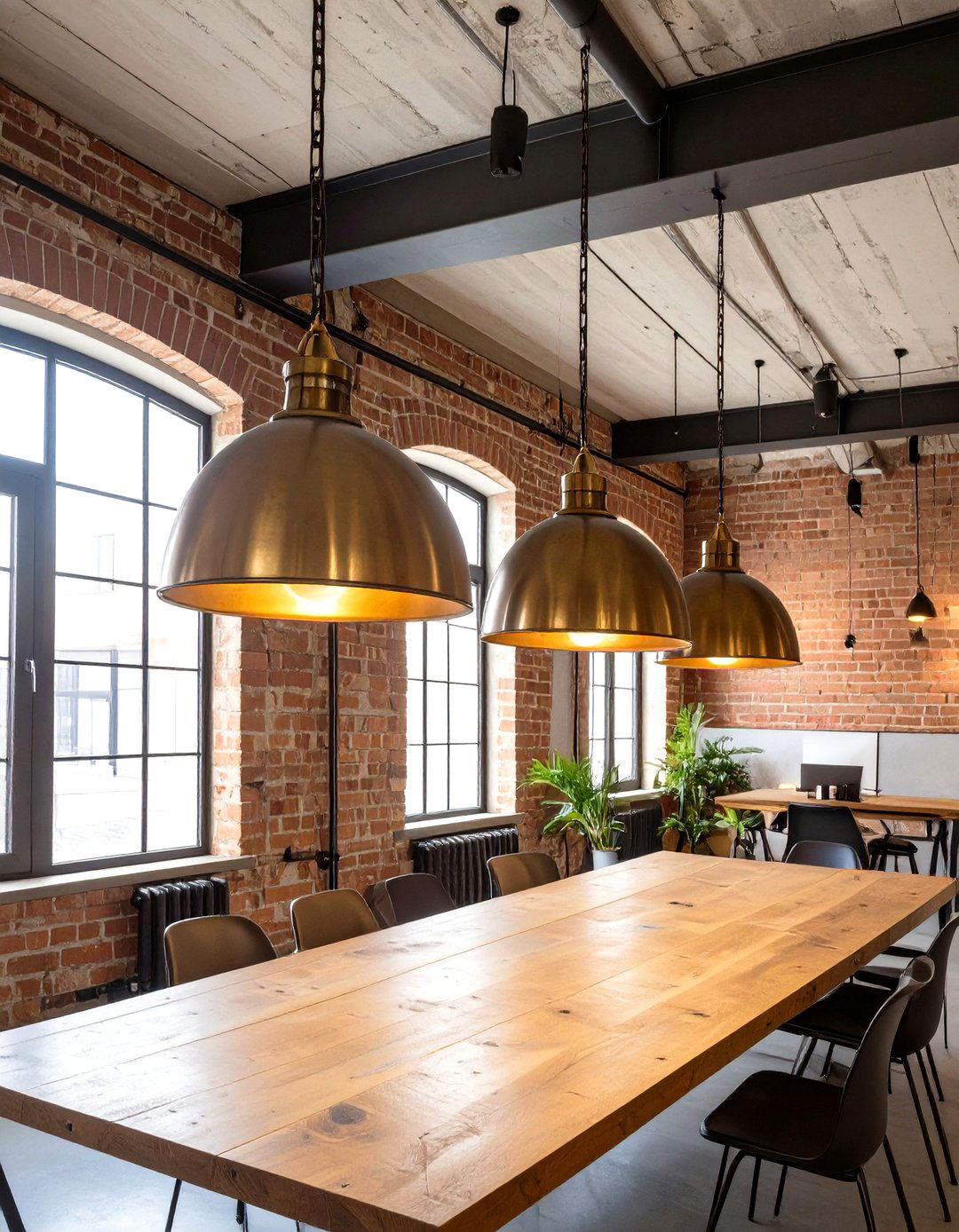 Industrial Style Pendant Lighting - 30 office lighting ideas