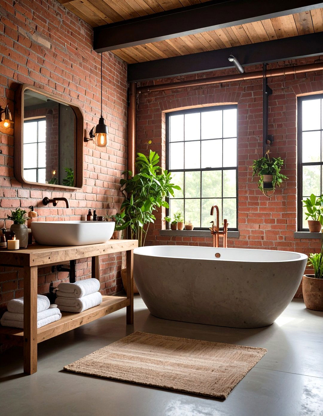 Industrial Style Powder Bathroom - 30 powder bathroom ideas