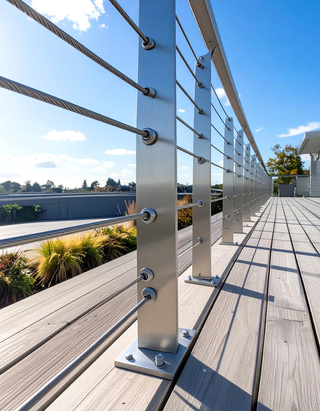 Photo inspiration: Picture Idea: 30 Durable Metal Deck Railing Ideas For Modern Patios