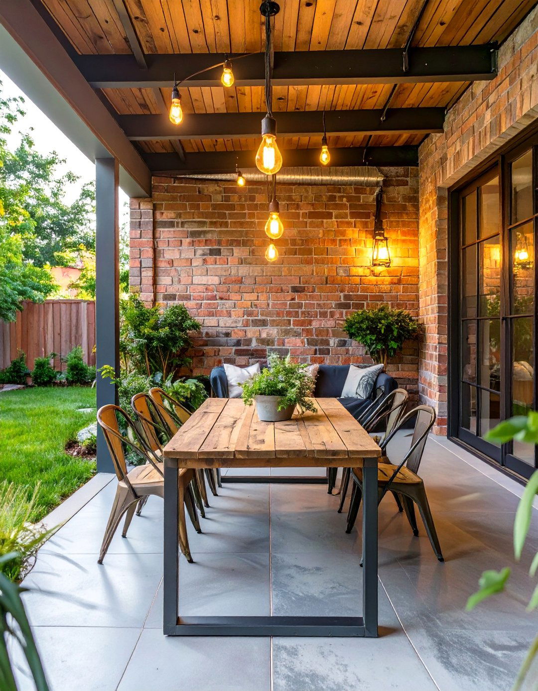 Industrial Urban Porch Loft - 30 backyard porch ideas