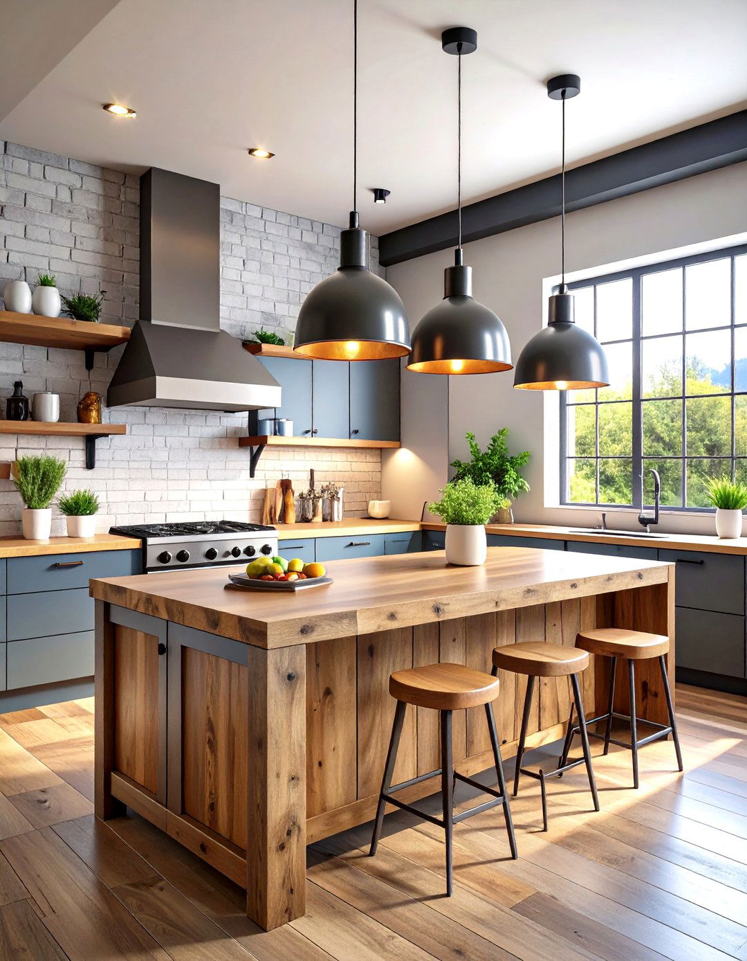 Industrial Warehouse Kitchen Pendants - 30 kitchen light ideas