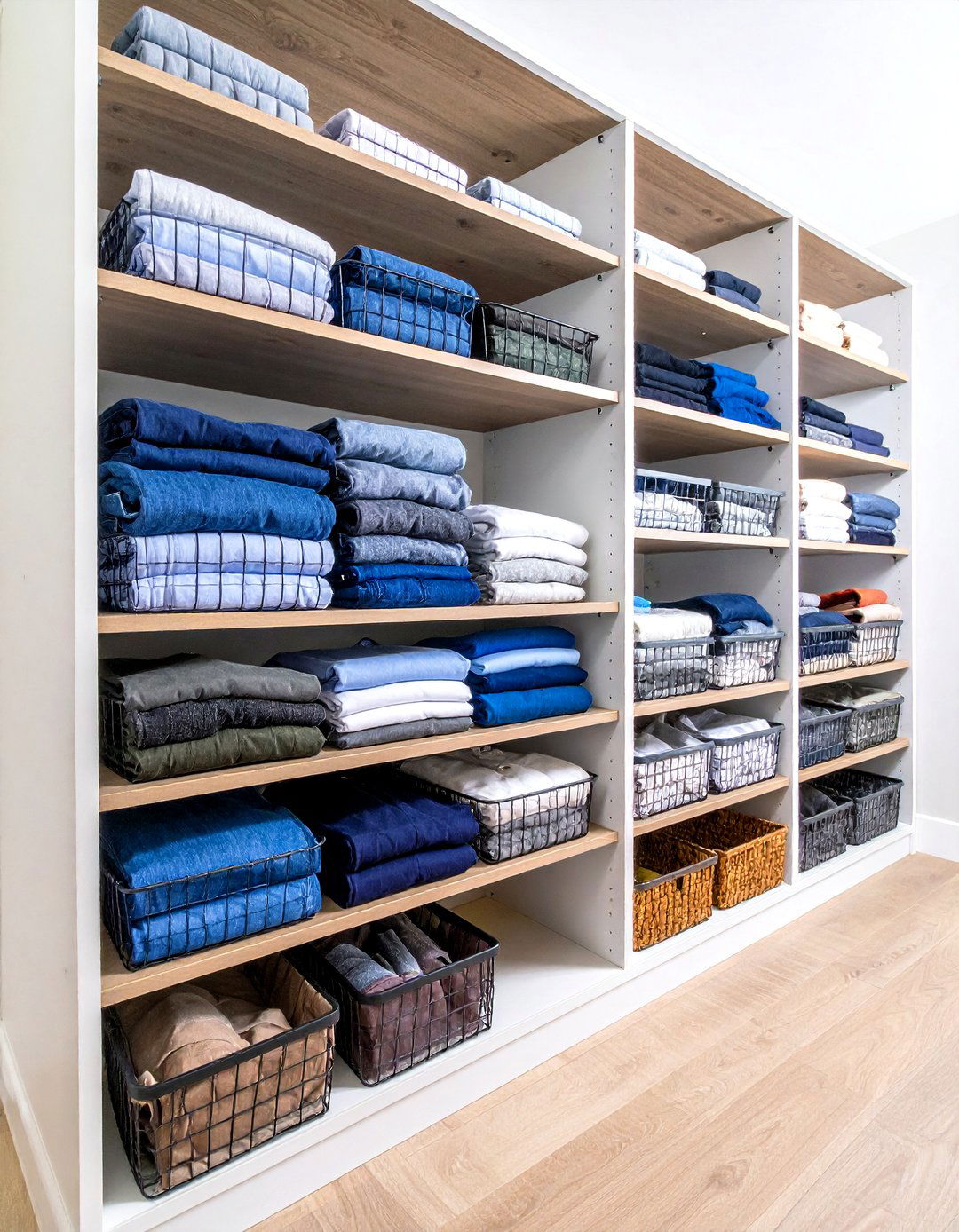 Industrial Wire Drawer System - 30 diy closet ideas