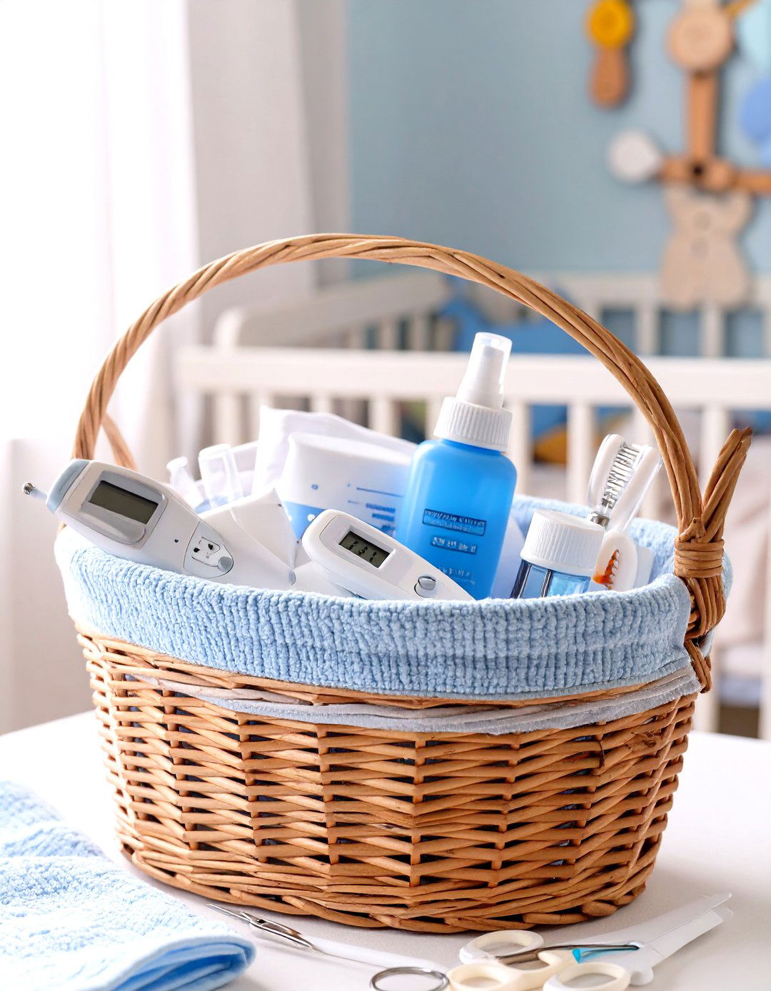 Infant Health and Wellness Basket - 30 unique baby shower basket ideas