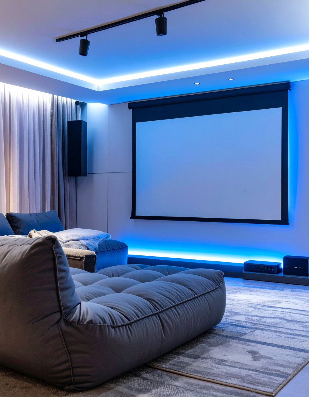 Inflatable Sofa or Chairs - 30 small home theater seating ideas